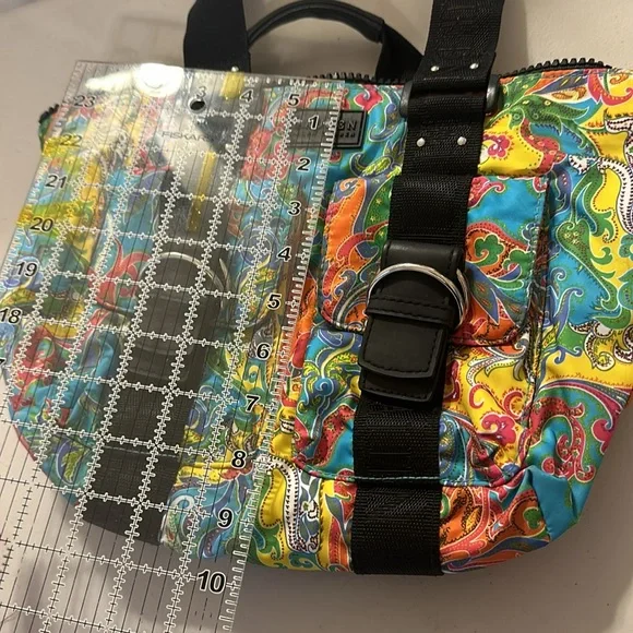 RALPH LAUREN PAISLEY NYLON HANDBAG - Picture 5 of 6